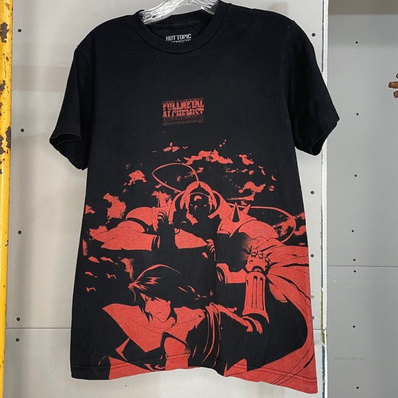 Fullmetal Alchemist Brotherhood Red & Black T-Shirt - Picture 1 of 4